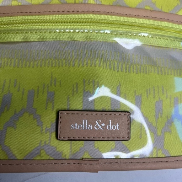 Stella & Dot Roll With It Blue Ikat Jewelry Roll Travel Case - Picture 6 of 6